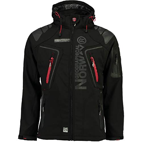 Geographical Norway Techno Softshell - Chaqueta para Hombre con Capucha Desmontable