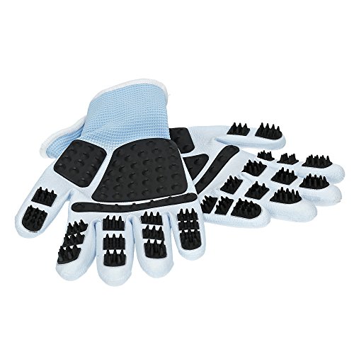 Guantes de enfermería PegaCare de calidad superior S-XL para el cuidado óptimo de animales como caballos, perros y gatos. La alternativa al cepillado de pelos de animales.