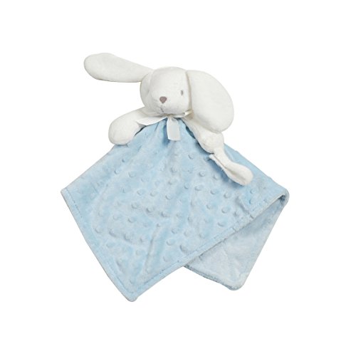 guisantes Doudou oso bebé Rey 3D con conejo chupete - Azul