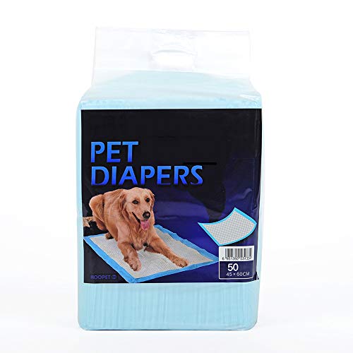 H&1 Empapadores de adiestramiento para Perros, Bloqueo Regular de la Humedad y el Olor Ultra-Absorbente Transpirable para Cachorros, Perros Viejos, etc,M