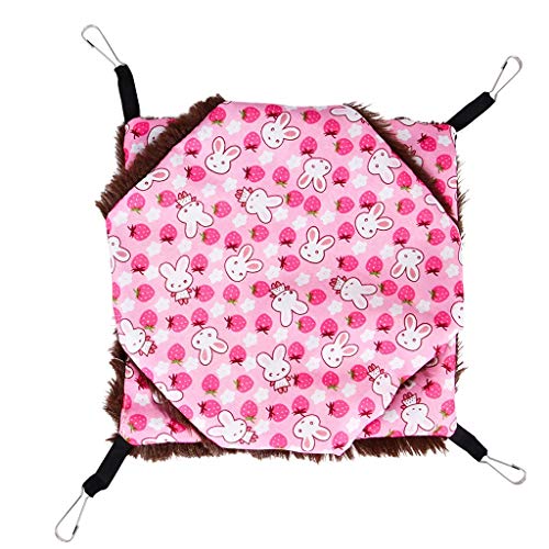 Hamacas para Mascotas, Pequeños Animales Cama Colgante Saco de Dormir, Cálida Hamaca de Entrepiso para Animales Pequeños, para Invierno, Cálida, para HáMster Cerdo HolandéS, 18.5-35cm