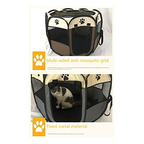 HAOYILAI - Funda para jaula de perro, tamaño mediano, con puerta de entrega, camada para gatos, tela Oxford, impermeable, antiarañazos, tienda de campaña para perros