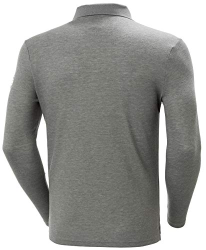 Helly Hansen Skagen Quickdry Rugger Camisera Manga Larga, Hombre, Grey Melange, S