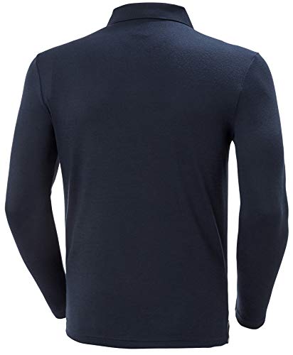 Helly Hansen Skagen Quickdry Rugger Camisera Manga Larga, Hombre, Navy, S