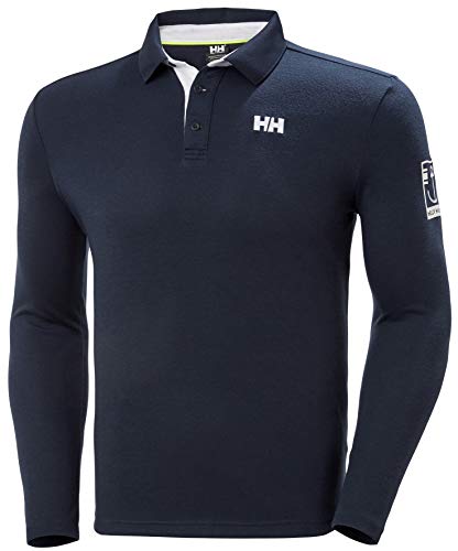 Helly Hansen Skagen Quickdry Rugger Camisera Manga Larga, Hombre, Navy, S