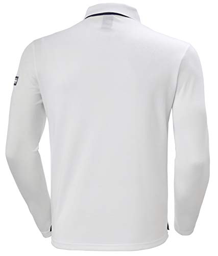 Helly Hansen Skagen Quickdry Rugger Camisera Manga Larga, Hombre, White, S