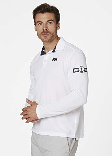 Helly Hansen Skagen Quickdry Rugger Camisera Manga Larga, Hombre, White, S