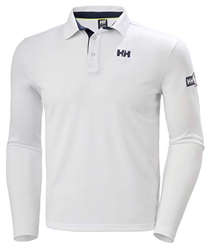 Helly Hansen Skagen Quickdry Rugger Camisera Manga Larga, Hombre, White, S