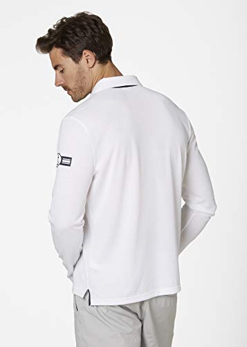 Helly Hansen Skagen Quickdry Rugger Camisera Manga Larga, Hombre, White, S