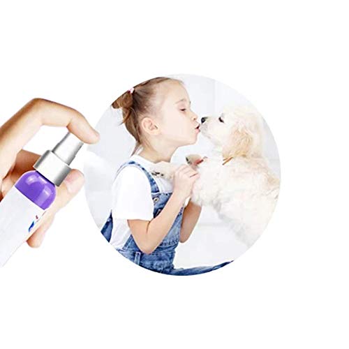 Herewegoo Spray Bucal para Mascotas Ambientador para Aliento para Perros Cuidado Oral Mal Aliento Limpieza De Los Dientes Cuidado Dental Ambientador para Eliminar La Placa para El Cachorro De Perro