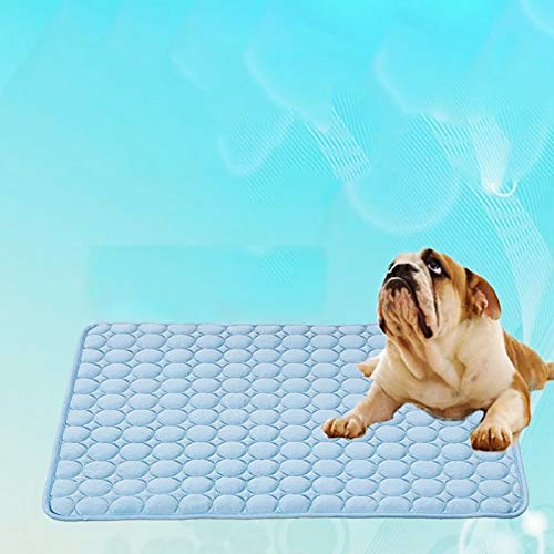 Hphore Alfombrilla para Mascotas Cama de Perro y Gato para Verano Impermeable Antideslizante Manta de Dormir Fresco