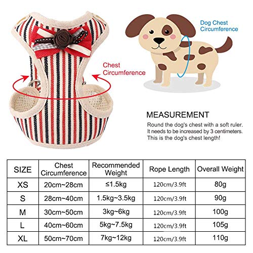 HuaXX Arnes Antitirones Perro Correas para Perros Dog Harness Small Dog No Pull Harness For Dogs Dog Vest Harness Dog Harness Large No Pull Red,m