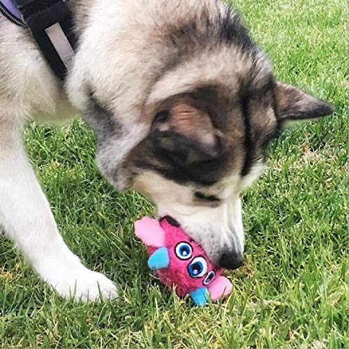 huglove - Peluche de Perro chirriante para Ejercicio, Entretenimiento, aburrimiento, Loco, rebotador, Bola Flotante para Perros medianos y Grandes, Color Rojo