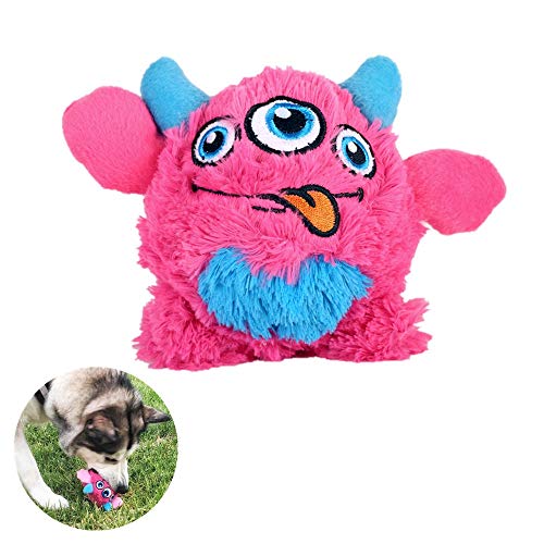 huglove - Peluche de Perro chirriante para Ejercicio, Entretenimiento, aburrimiento, Loco, rebotador, Bola Flotante para Perros medianos y Grandes, Color Rojo