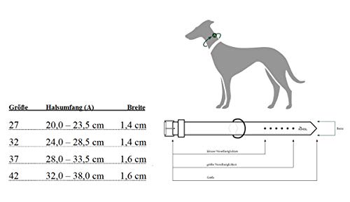 HUNTER Modern Art - Collar de Piel sintética Chapado en níquel