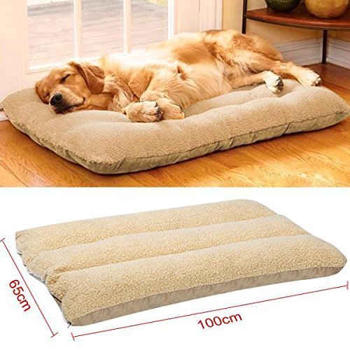 HXQXPY Cama para Perros Perro Gato Mascota Colchón Lavable Almohada Cojín Suave y Cálida Cama de Algodón Antideslizante Extremadamente Suave y Cómoda,80x120cm