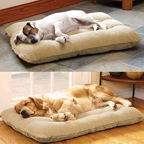 HXQXPY Cama para Perros Perro Gato Mascota Colchón Lavable Almohada Cojín Suave y Cálida Cama de Algodón Antideslizante Extremadamente Suave y Cómoda,80x120cm