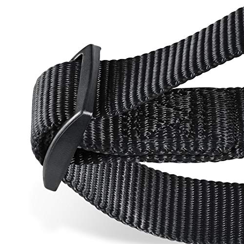 Hyhug Collar de Perro Grande para niños y niñas Stingdy Martingale Resistente a la Fuga - Uso Diario para Caminar (Grande L, Negro)