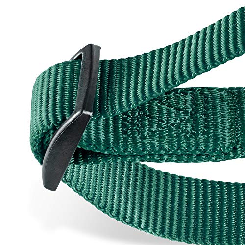 Hyhug Collar de Perro y niña Martingale pequeño Cachorro, Duradero, Que no se Puede Escapar: Entrenamiento a pie Uso Diario (Pequeño S, Verde Oscuro)