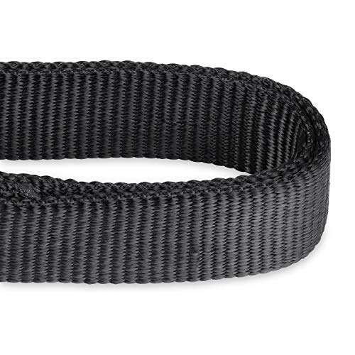 Hyhug Correa de Longitud Ajustable con Nylon Duradero y manija Forrada de Neopreno súper Suave para Perros Uso Diario para Caminar y Entrenamiento Profesional (Ajustable Pequeño S, Negro)