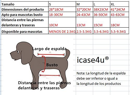 icase4u® Mochila Práctica y Bonita Bolsa Portátil para Perro Pequeño Yorki Gato Mascota Ideal para Viajes al Aire Libre de Senderismo (Camuflaje 2#, XL)