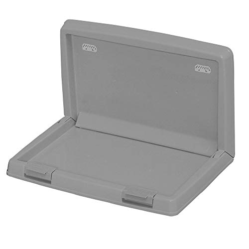 Iris Ohyama, Bandeja de entrenamiento para perros / educación de limpieza con bordes - Pet Tray - IT-500, Plástico, Gris, 50 × 34,5 × 32,3 cm