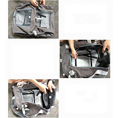 Jessica Transportadoras para Perros Transportin Gato Grande 20 Kg con Apertura Superior Mochila De Transpirable, Marco De Acero Estable- Viaje Al Aire Libre, 61 * 42 * 40.5 Cm,B