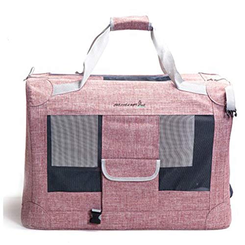 Jessica Transportadoras para Perros Transportin Gato Grande 20 Kg con Apertura Superior Mochila De Transpirable, Marco De Acero Estable- Viaje Al Aire Libre, 61 * 42 * 40.5 Cm,B