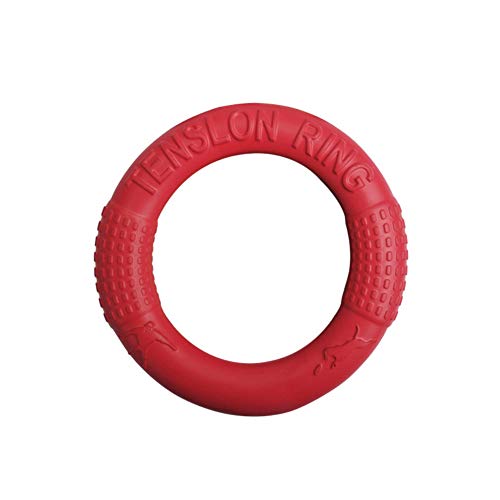 JIADIAN Anillo de Perro Juguetes, Durable Anillo de Goma Natural para Cachorros y Perros Adultos