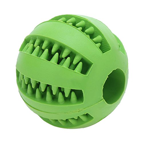 Juguetes de Goma para Perros de 5 cm para Gatos, Perros, Pelotas interactivas para Mascotas, Masticar y Limpiar los Dientes