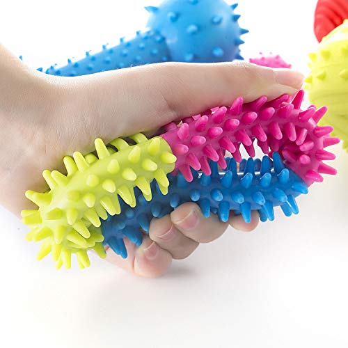 Juguetes para Perros, Pack de 5 Goma Juguetes - Ideal para Morder y Masticar, Divertido Animal Conjuntos Mascota Interactiva