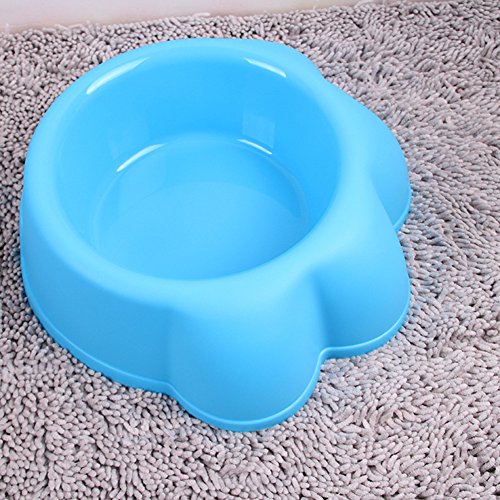 JUNGEN Comedero para Mascotasc Cuenco de plástico para Perro Gato 21 * 13.5 * 6.5cm Colores aleatorios