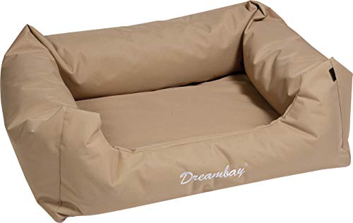 Karlie 512638 Cama de Perro, Cuadrada Dreambay, Beige, 80 cm, S