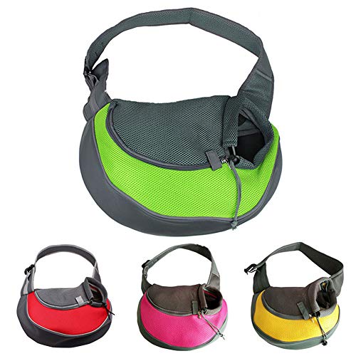 KunLS Transportin De Viaje para Perros Transportin Perro Transportin Gato Perro De Compañía Perro Bolsas para Perros Pequeños Portadores De Mascotas para Perros Perro Mochila Portador Green,l