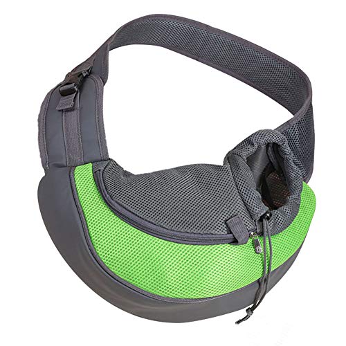 KunLS Transportin De Viaje para Perros Transportin Perro Transportin Gato Perro De Compañía Perro Bolsas para Perros Pequeños Portadores De Mascotas para Perros Perro Mochila Portador Green,l