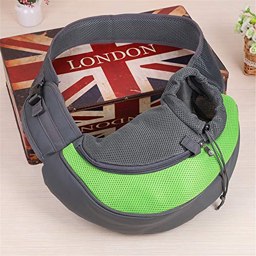 KunLS Transportin De Viaje para Perros Transportin Perro Transportin Gato Perro De Compañía Perro Bolsas para Perros Pequeños Portadores De Mascotas para Perros Perro Mochila Portador Green,l