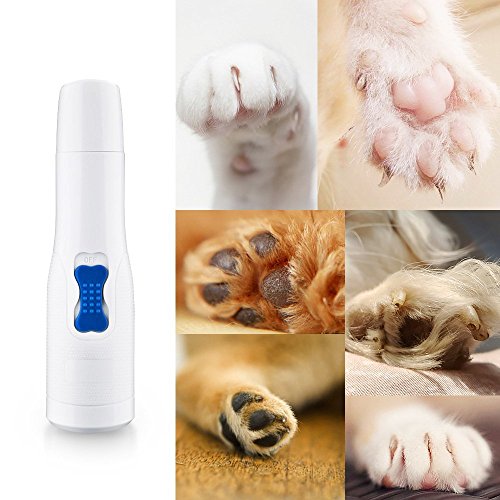 Lima de uñas eléctrica para Mascotas, Novatech Suave Patas Premium eléctrico Amoladora del Clavo, para Perros y Gatos/Kit de Aseo para Mascota