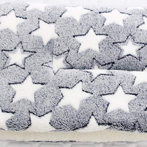 LPxdywlk Mascota Gatos para Perros Patas De Estrella Alfombrilla De Cama Manta De Vellón Cojín para Dormir Cálido Colchón Accesorios para Mascotas De Invierno 7# Los 79x60cm