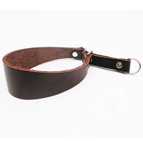 MAOBANG Collar Collar para Perros Collar para Mascotas Cuello Delgado Accesorios para Collar para Mascotas Collar de Perro de Caza Duradero Marrón, marrón, 32-36cm