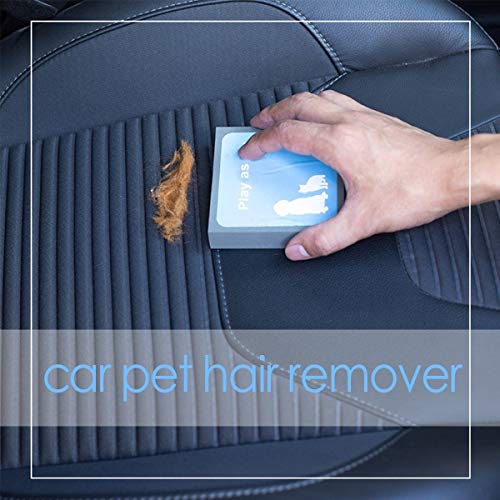 Miaoao Pet Hair Remover, Perro de Pelo de Perro guardián Hair Remover Rodillo Limpiador de Pelusa Mascota removedor de la Piel for Las alfombras de Coches removedor de la Piel Set 2 (Color : Azul)