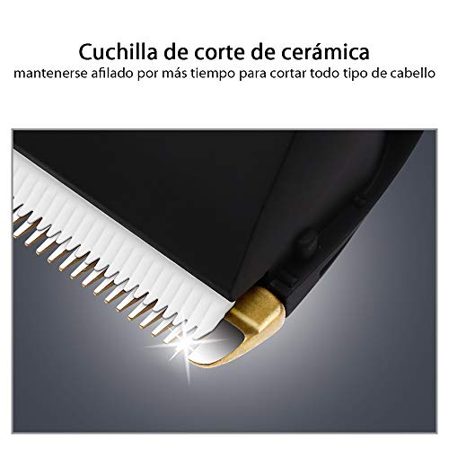 MOULEI Cortapelos Profesional Hombre Máquina de Cortar Pelo Cortador de Pelo Recargable,Barbero Electrico,Recortador de Barba Inalámbrico Y Precisión Afeitadora Corporal para Narizy Orejas