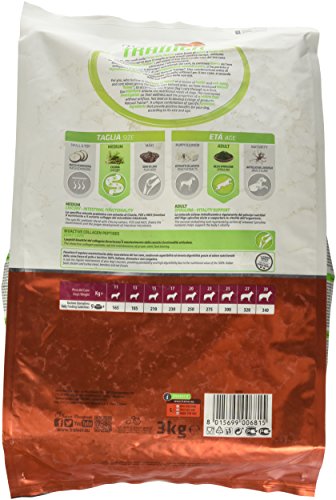 Natural Trainer Trainer Natural Medium Prociutto Riso kg. 3 Comida Seca para Perros, Multicolor, única