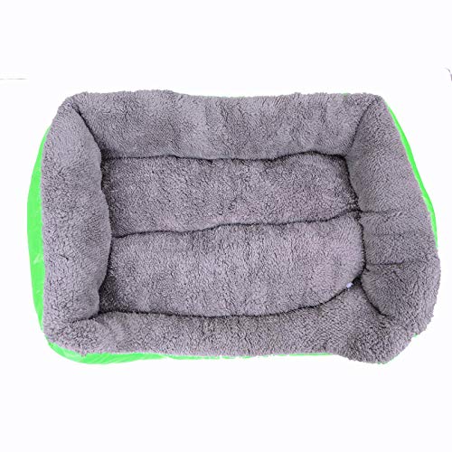 ndmzk Soft Fleece Warm Cat Bed House S-3Xl 9Colors Paw Pet Sofa Camas para Perros Impermeable Bottomlarge Dogs Pet House Waterproof Bottom-2_M_58Cmx45Cmx14Cm_China