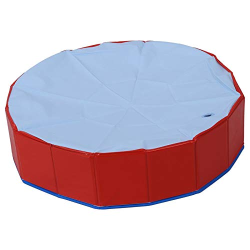 NiQiShangMao Perro de Mascota Plegable Casa de natación Cama Piscina de Verano XS/S/M/L