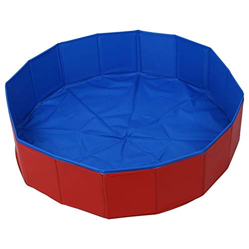 NiQiShangMao Perro de Mascota Plegable Casa de natación Cama Piscina de Verano XS/S/M/L