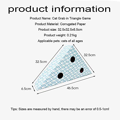 No logo GXDZMB Temas Especiales Pet Grinding Tool Personalizado Cat Supplies Triángulo Papel Corrugado Creativo Diversión Cat Board