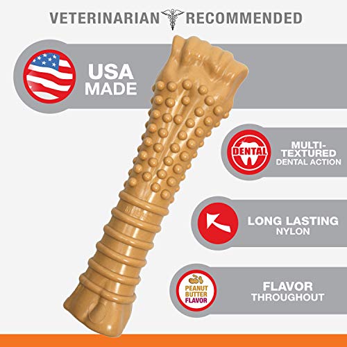 Nylabone Dura Chew Grande Perro Masticar para Extreme chewers, de Mantequilla de Cacahuete