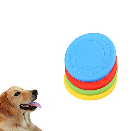 Ogquaton Disco para Perro, Disco de Goma Suave de 1 Pieza, Disco para Perro, Juguete para Perros de Entrenamiento de Larga duración, Juguete Interactivo al Aire Libre para Perros Grandes