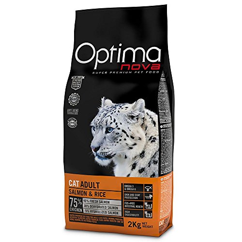 Optima nova - Pienso para Gatos Adultos ã“ptima Nova salmón y arroz 2 kg