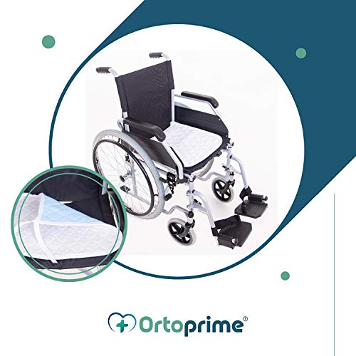 OrtoPrime Travesero Empapador Silla de ruedas - Absorción 3,8 L/m2 - Protector Empapador Impermeable - 400 Lavados - Travesero Reutilizable Indicado para Sillas de Ruedas - Asientos Hogar y coche